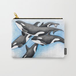 Orca Whales Pod Carry-All Pouch