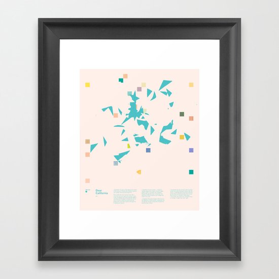 Mnemonic 1: Dear California — Matthew Korbel-Bowers Framed Art Print