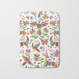 Mexican Otomí Design by Akbaly Bath Mat | Mexicanheart, Mexicandesign, Mexicanotomi, Colorfulart, Otomiart, Tiktok, Akbaly, Graphicdesign, Mexicanembroidery, Otomiheart 