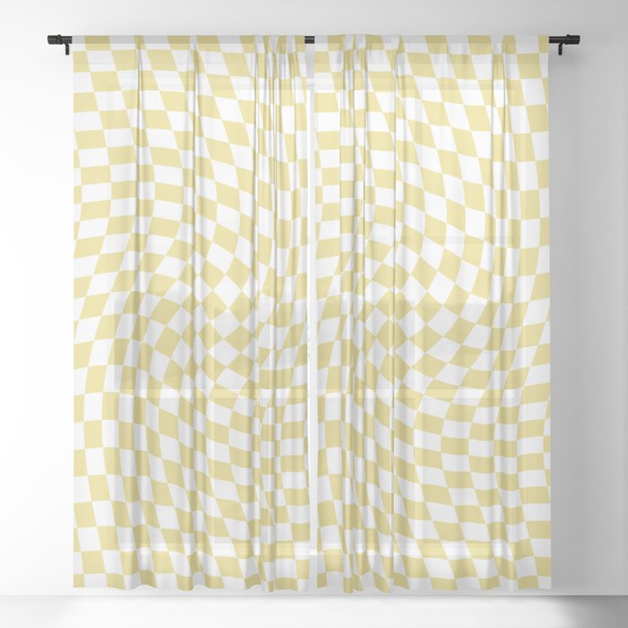 Trippy Swirl // Sunshine Sheer Curtain