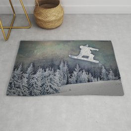 The Snowboarder Rug
