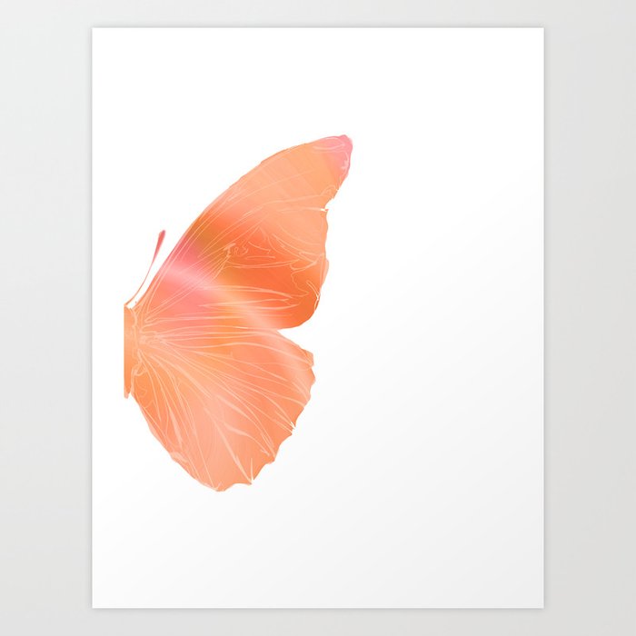 butterfly wings / sunset reflect 2/2 Art Print