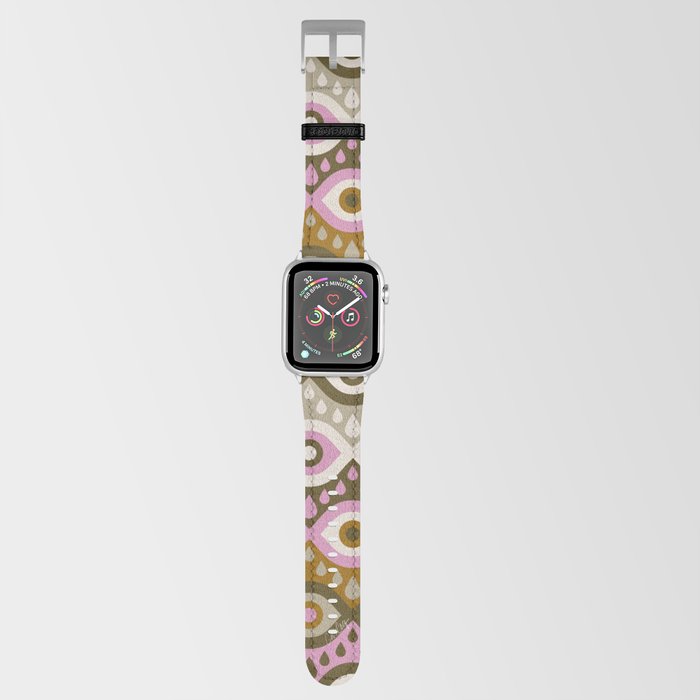 Garnished Eyes – Ochre & Pink Apple Watch Band