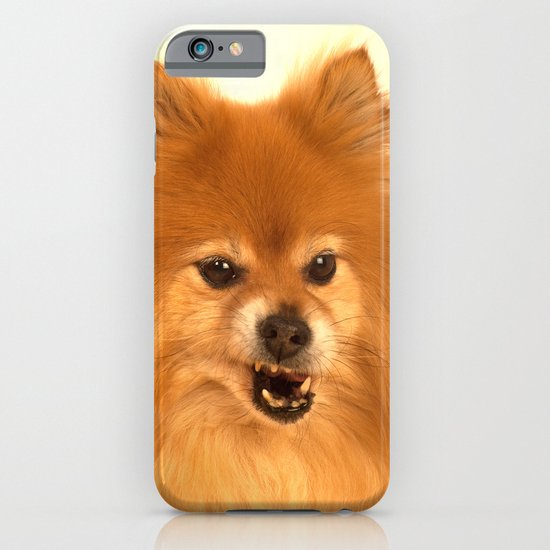 Angry Pomeranian dog iPhone & iPod Case