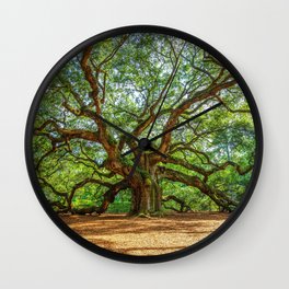 Angel Oak - Ancient Tree on Johns Island South Carolina Wall Clock