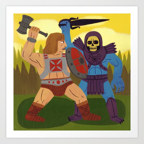 Good Versus Evil Art Print