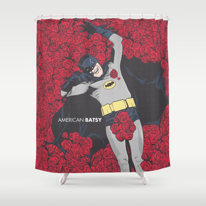 American Batsy Shower Curtain