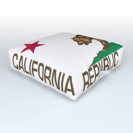 Californian flag of California Outdoor Floor Cushion | State, Bear, Republic, Californian, Graphicdesign, California, Flag 