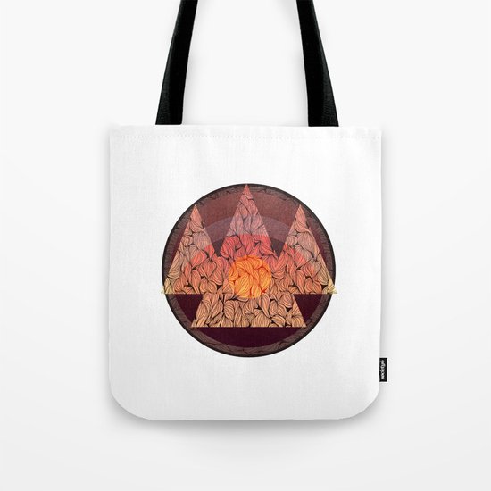 Sunset in the mountains Tote Bag