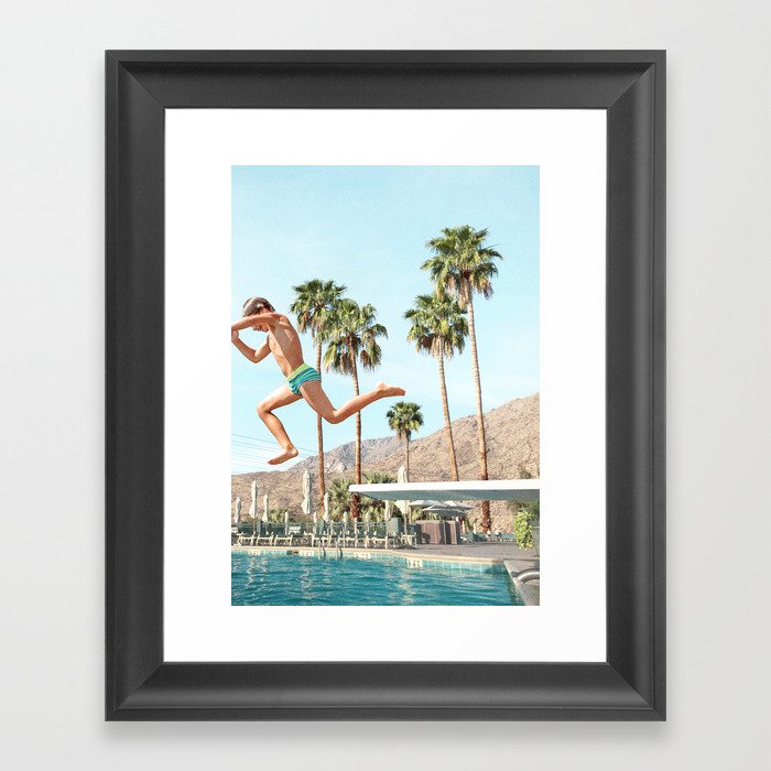 Day at the Pool Framed Art Print