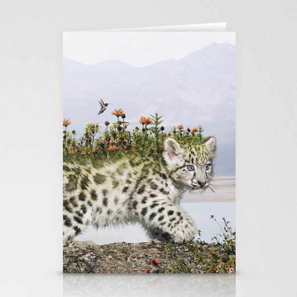 Flora Leopard Stationery Cards