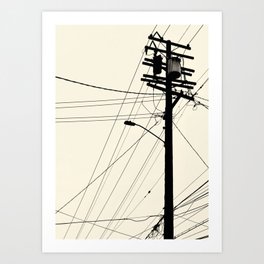 Power Lines Art Print