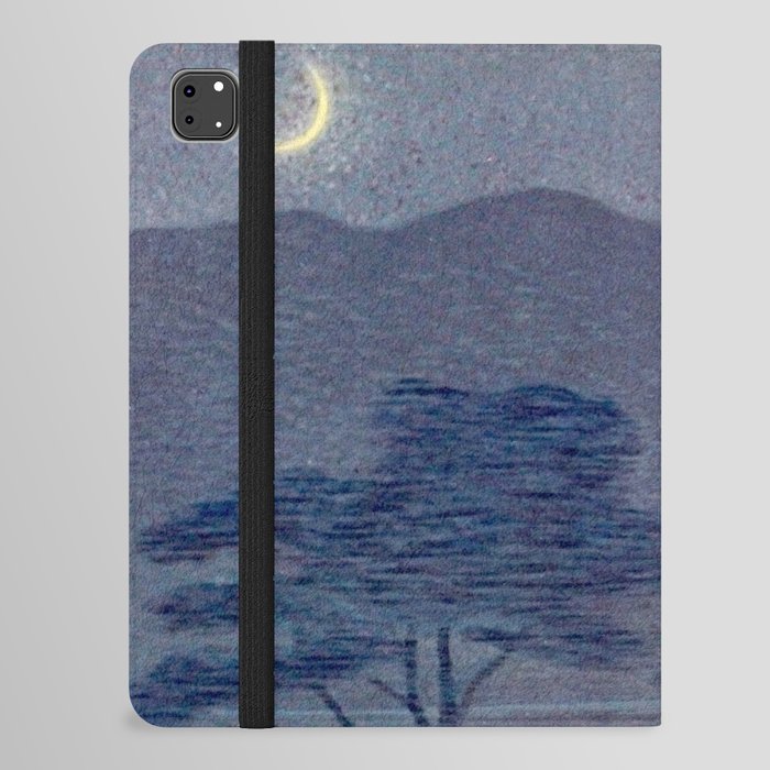 "Give me nights perfectly quiet...and I looking up at the stars" Leaves of Grass by Margaret Cook iPad Folio Case