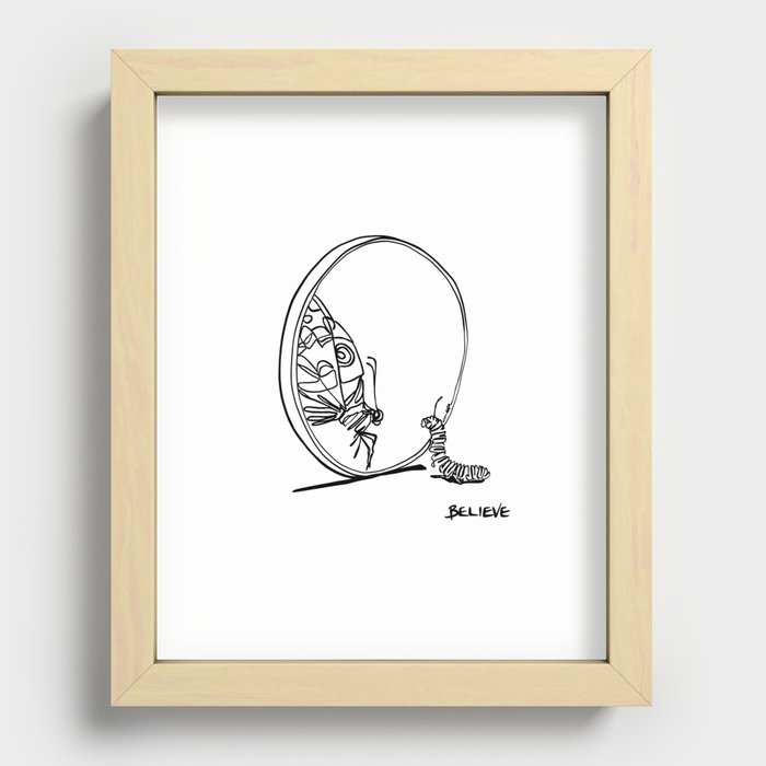 Believe in Yourself Recessed Framed Print