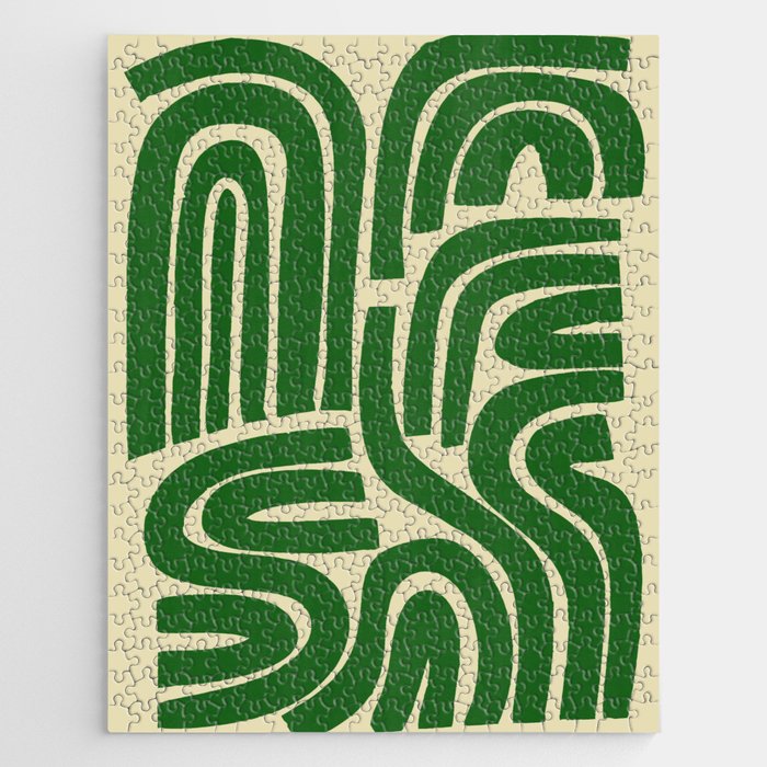 S and U in green Jigsaw Puzzle