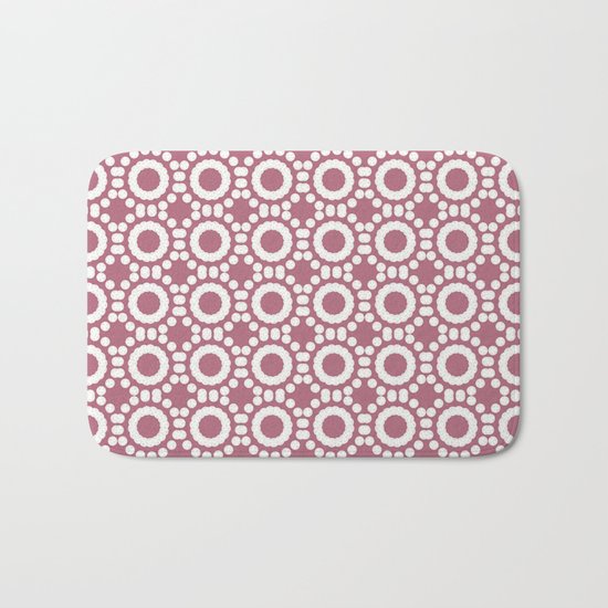 Round and Round Dusty Rose Bath Mat