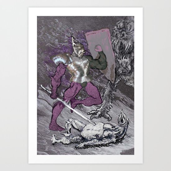 ''Why me?!'',cried the poor monster Art Print