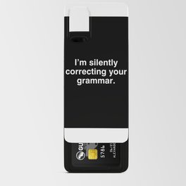 I'm silently correcting your grammar Android Card Case