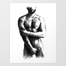 Man with a Beard Art Print
