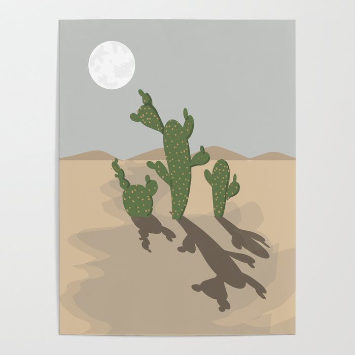 quirky desert Poster