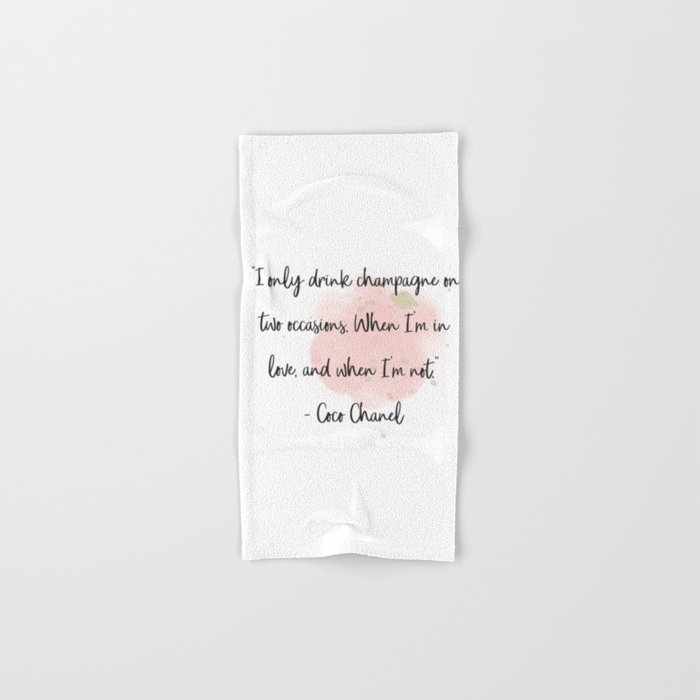 Champagne love II Hand & Bath Towel by RoseAesthetic