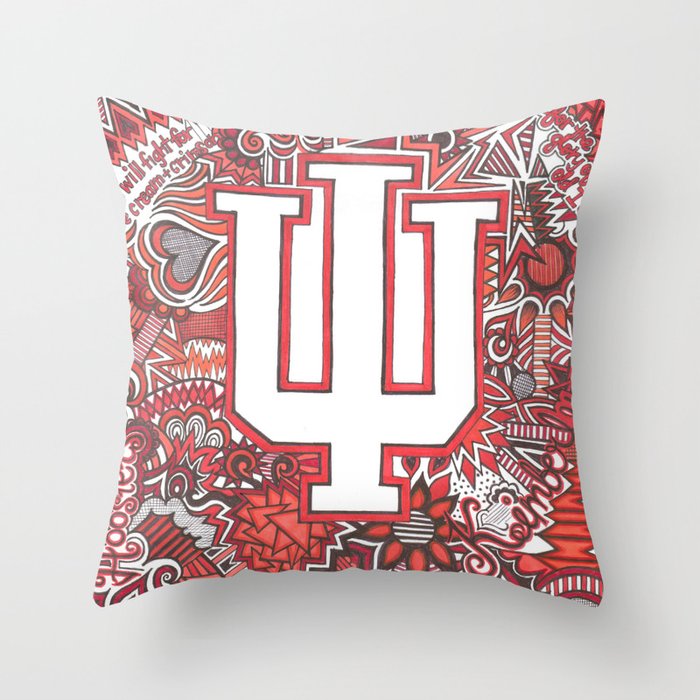 Indiana University for Kimberly Throw Pillow
