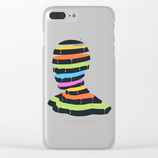 Mr. Sliced Clear iPhone Case