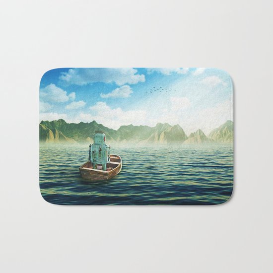 Swim back to shore Bath Mat