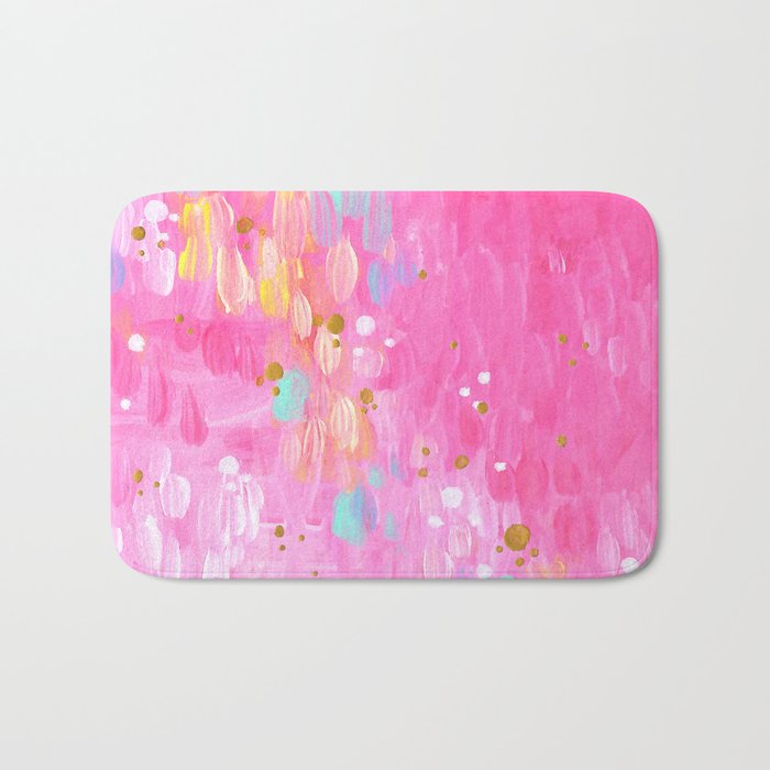 Abstract Series: Hot Pink Bath Mat