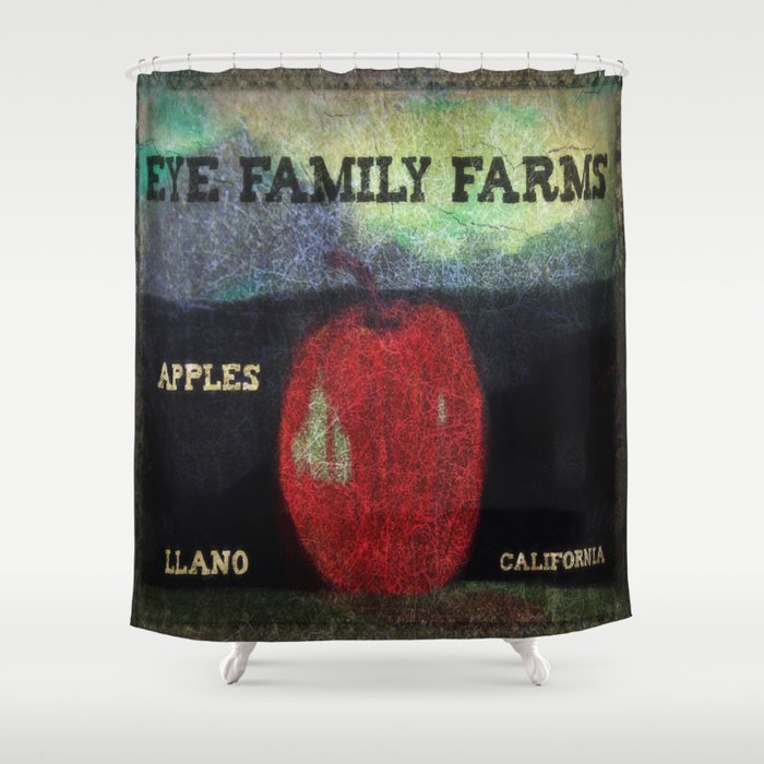 Eye Family Farms Apples Shower Curtain