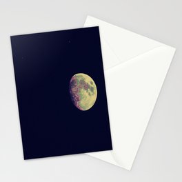 Two Stars and a Moon Stationery Cards