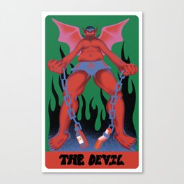 The Devil Tarot Card Canvas Print