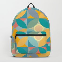 Geometric pattern, dance in the water Backpack