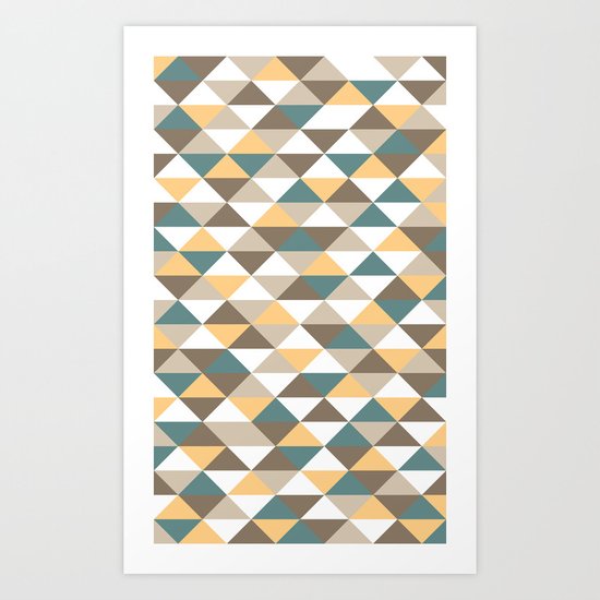Triangle Pattern #2 Art Print