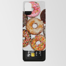 Homemade various dish of frosted donuts; can't eat just one kitchen and dining room home and wall decor Android Card Case