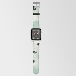 Green watercolor pattern Apple Watch Band