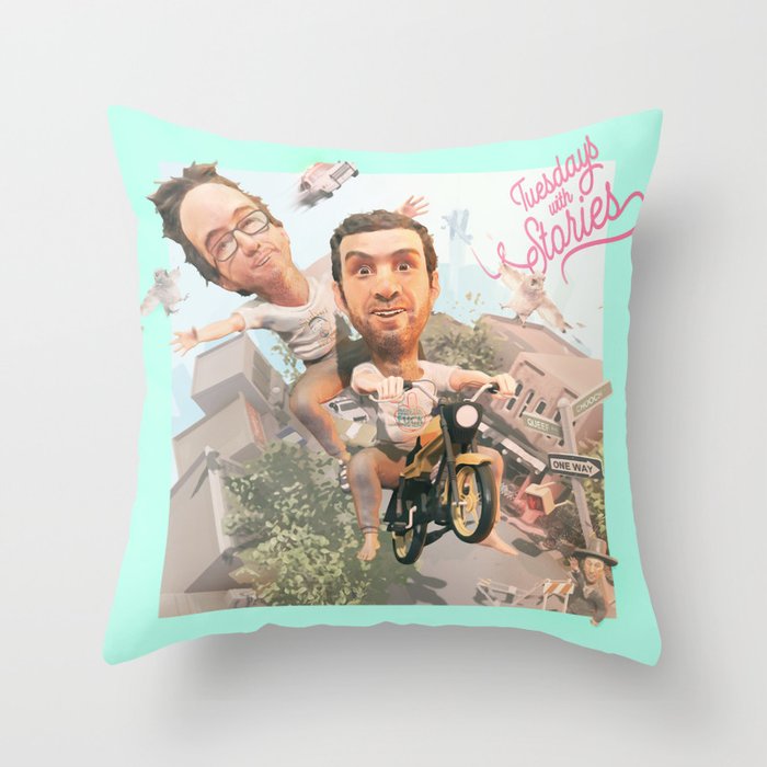 Tuesdays with Stories Throw Pillow