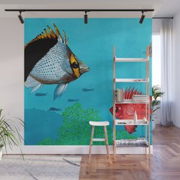 Butterfly & Bigeye fishes Wall Mural