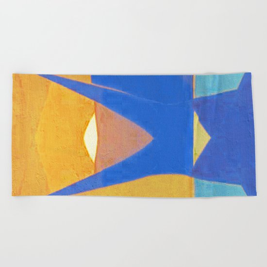 Half Fish Beach Towel