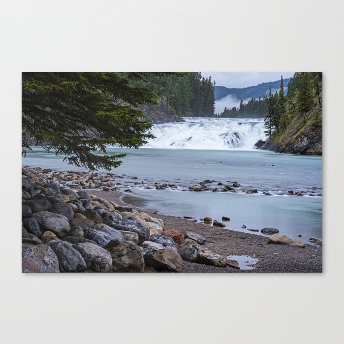 Bow River Bow Falls Banff National Park Alberta Canada Canvas Print