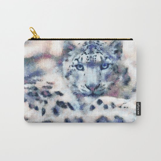 Snow Leopard Carry-All Pouch