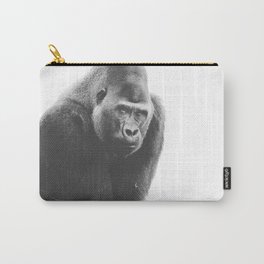 Silverback Gorilla (black + white) Carry-All Pouch