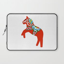 Jumping Swedish painted horse Laptop Sleeve