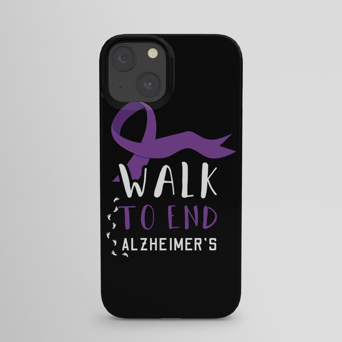 Walk To End Alzheimer Alzheimer's Awareness iPhone Case