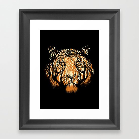 Hidden Hunter Framed Art Print