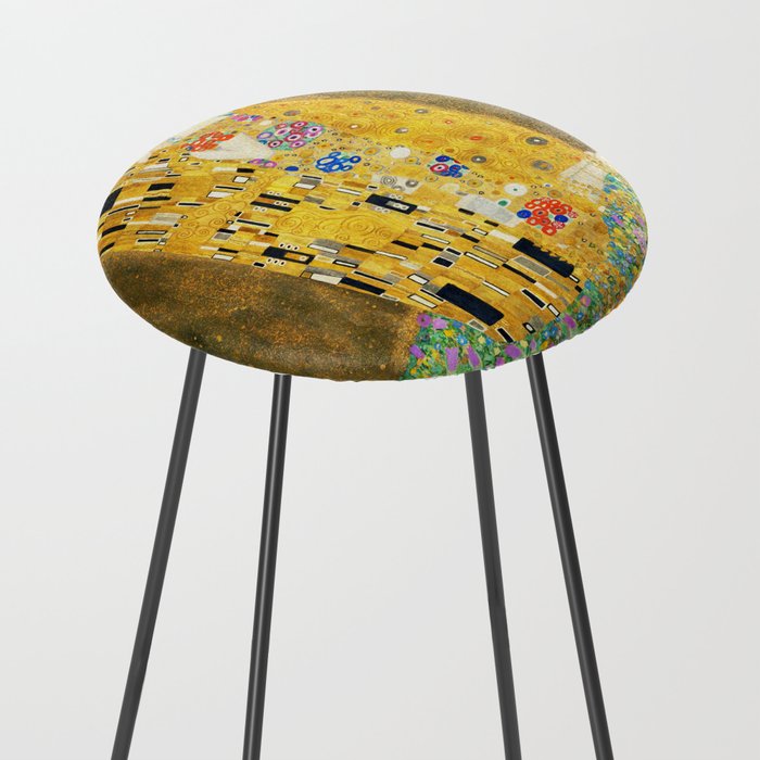 Gustav Klimt The Kiss Counter Stool By Artgallery Society6 Gustav Klimt The Kiss Counter Stool