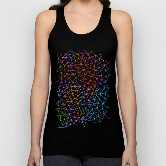 Geometric Glow Unisex Tank Top