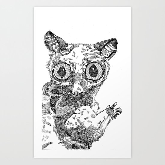 Bush Baby Art Print