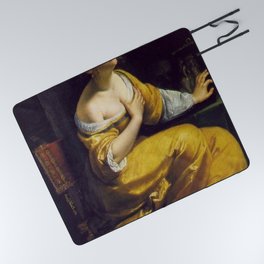 Artemisia Gentileschi - The Penitent Mary Magdalen Picnic Blanket
