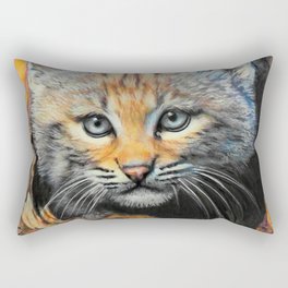 Young Wild Cat Rectangular Pillow